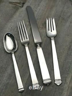 Hampton Sterling flatware by Tiffany & Co. 4 piece Place Setting, Mint Condition