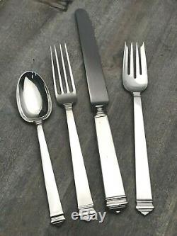 Hampton Sterling flatware by Tiffany & Co. 4 piece Place Setting, Mint Condition