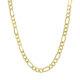 Hollow Figaro Chain Necklace Real 10k Gold Bonded 925