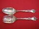 Intaglio By Reed And Barton Sterling Silver Vegetable Serving Set 2pc Pcd Poppy