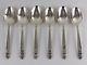 International Royal Danish Sterling Silver Oval Soup Spoons 6 7/8 In Set Of 6