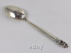 International Royal Danish Sterling Silver Oval Soup Spoons 6 7/8 in Set of 6