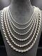 Italian Solid Sterling Silver Rope Link Chain Necklace 925 Silver Chain Unisex