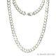 Italy 925 Solid Sterling Silver Curb Cuban Chain Necklace Or Bracelet
