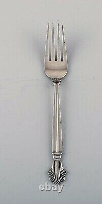 Johan Rohde for Georg Jensen. Early Acanthus dinner fork in sterling silver