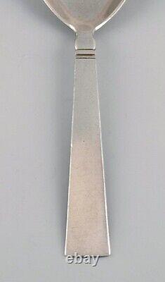 Just Andersen for Georg Jensen. Blok / Acadia serving spoon in sterling silver
