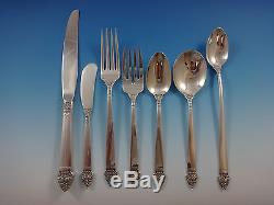 King Cedric by Oneida Sterling Silver Flatware Service For 12 Set 92 Pieces