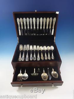 King Richard by Towle Sterling Silver Flatware Set For 12 Service 55 Pieces