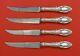 King Richard By Towle Sterling Silver Steak Knife Set 4pc Hhws Custom Made