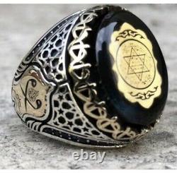 King Solomons Seal, 925 Sterling Silver Handmade Ring, Suleimans seal, Talisman