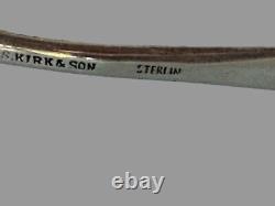 Kirk & Son Stieff Sterling Silver Repousse Large Ice Serving Tongs