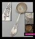 Lapparra Antique 1890s French Sterling Silver & Vermeil Sugar Sifter Spoon
