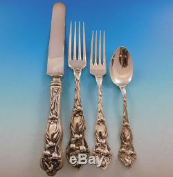 Lily by Watson Sterling Silver Flatware Set Service 24 pieces No mono Dinner