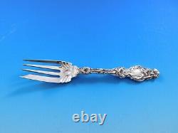 Lily by Whiting Sterling Silver Salad Fork 6 Heirloom Vintage Flatware