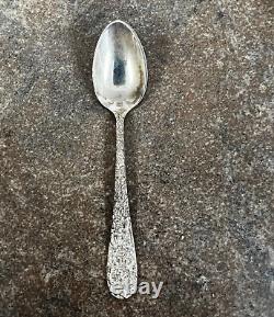 Lot of 6 Stieff Sterling Silver Stieff Rose Demitasse Spoon 4 3/8 Inches