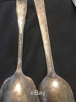 Lot of 9 Antique spoons Collection Sterling Silver South seas