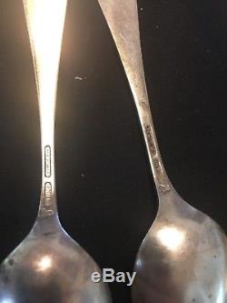 Lot of 9 Antique spoons Collection Sterling Silver South seas