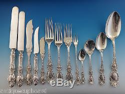 Lucerne by Wallace Sterling Silver Flatware Set Service Fitted Box 205 Pieces