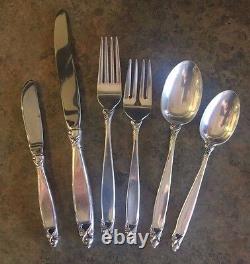 Lunt Counterpoint Sterling Silver 6 Piece Place Setting No Monogram. 925