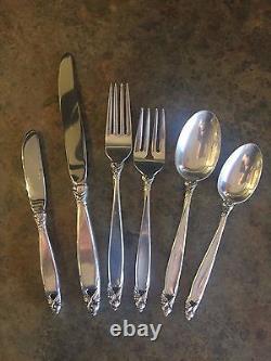 Lunt Counterpoint Sterling Silver 6 Piece Place Setting No Monogram. 925