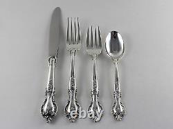 Lunt Delacourt Sterling Silver 4 Piece Place Setting No Monograms
