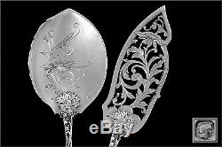 Maillard Fabulous French All Sterling Silver Ice Cream set 2 pc Art Nouveau