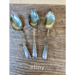 Manchester Sterling Silver Serving Spoons set of 3 Polly Lawton 1935