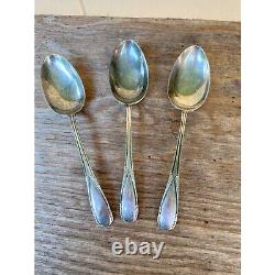 Manchester Sterling Silver Serving Spoons set of 3 Polly Lawton 1935