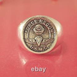 Marine USMC Force Recon Ring Solid Sterling Silver