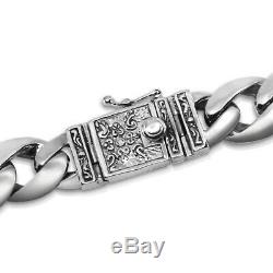 Men Bracelet 925 Solid Sterling Silver Heavy Classic Link size 7.5 8.5 10.5 11