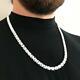 Men King Flat Byzantine Chain Necklaces 925 Sterling Silver 55gr 26inch Handmade