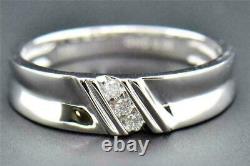 Men's Diamond Wedding Band 925 Sterling Silver Engagement Ring 1.25 Ct