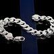 Men's Heavy Silver Bracelet 9 Curb Chain Gift 925 Sterling 2 Ounce Gents Gift