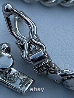 Men's Miami Cuban Chain Solid 925 Sterling Silver 4mm 18-30 Box Lock Necklace