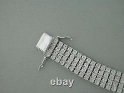 Men's Tennis Bracelet with Natural Diamonds in Sterling Silver 1.50 Carats