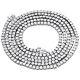 Mens 1 Row Necklace Genuine Diamond Link Choker Chain 18 Sterling Silver 1/2 Ct