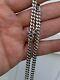 Mens Miami Cuban Link Chain Real Solid 925 Sterling Silver Box Lock Necklace 5mm