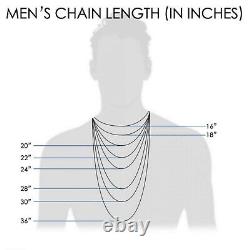 Mens Solid 925 Sterling Silver 3.7mm Franco Square Box Link Chain Necklace