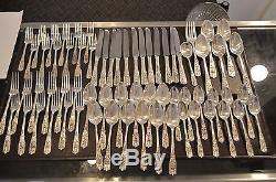 Milburn Rose By Westmorland Sterling Silver Flatware Set 12 Service 67 Pieces
