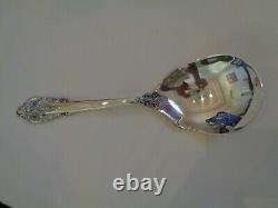 Mint9 3/8 Wallace Grande Baroque Casserole/berry Spoon Sterling Silver Flatware