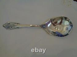 Mint9 3/8 Wallace Grande Baroque Casserole/berry Spoon Sterling Silver Flatware