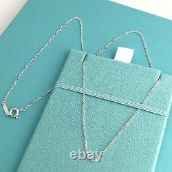 NEW Tiffany & Co 18 Sterling Silver Chain Necklace