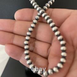 NWOT Native American Navajo Pearls 5mm Sterling Silver Bead Necklace 21 Sale