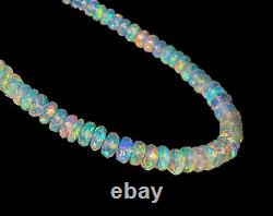 Natural Ethiopian Opal Bracelet 925 Sterling Silver Healing Gemstone Jewelry 8