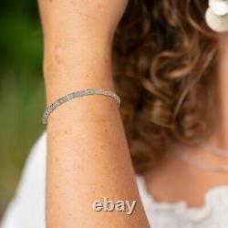 Natural Ethiopian Opal Bracelet 925 Sterling Silver Healing Gemstone Jewelry 8