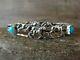 Navajo Indian Jewelry Sterling Silver Turquoise Horse Cuff By Roberta Begay