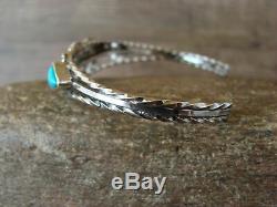 Navajo Indian Jewelry Sterling Silver Turquoise Horse Cuff by Roberta Begay
