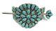 Navajo Stabilize Turquoise Sterling Silver Hair Barrette Juliana Williams