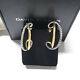 New David Yurman Crossover Collection Hoop Sterling Silver With Gold Earrings