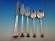 Newport Scroll By Gorham Sterling Silver Flatware Set 8 Service 45 Pieces Place